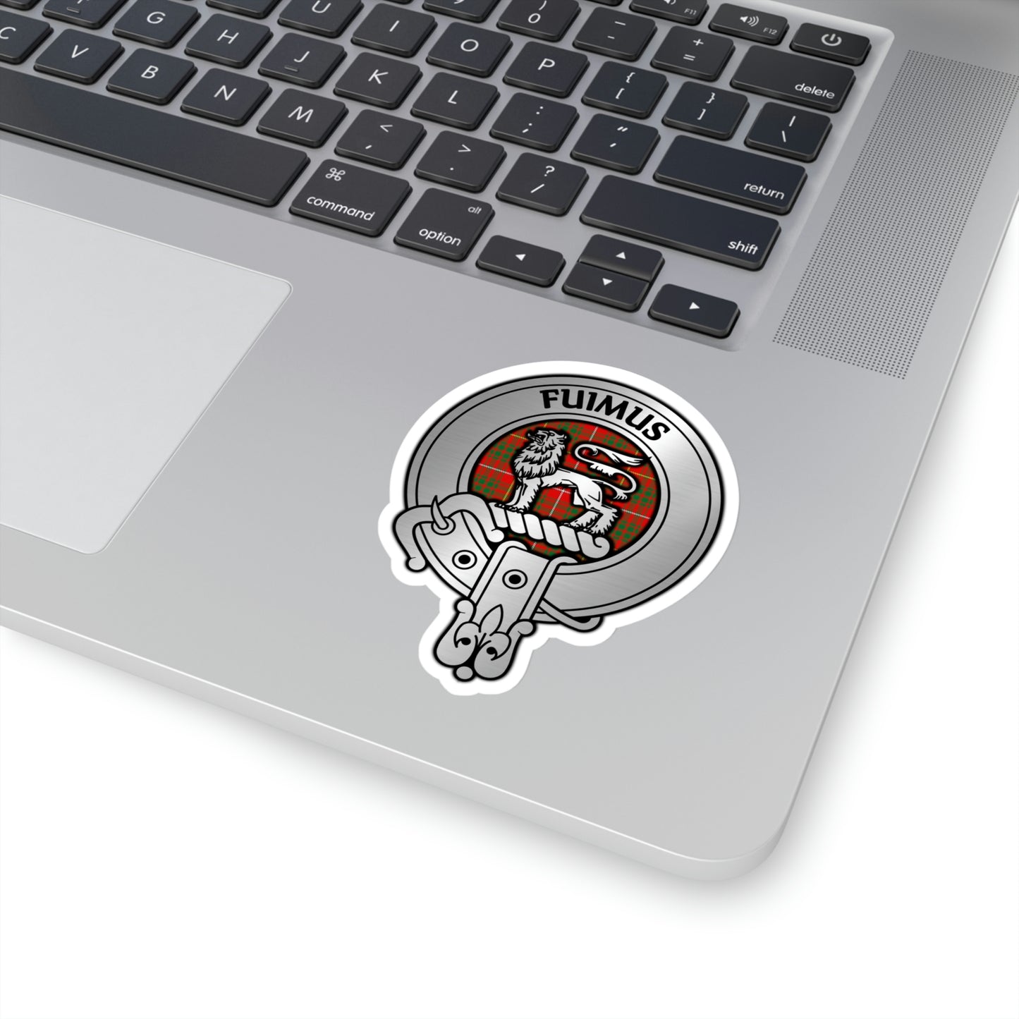 Clan Bruce Crest & Tartan Kiss-Cut Stickers