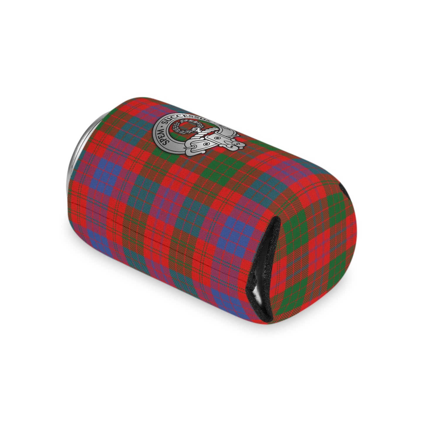 Clan Ross Crest & Tartan Can Cooler