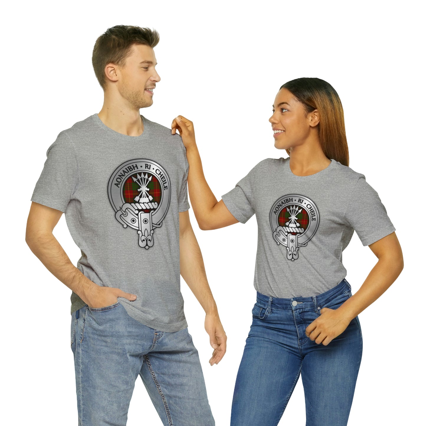 Clan Cameron Crest & Tartan | Unisex T-Shirt