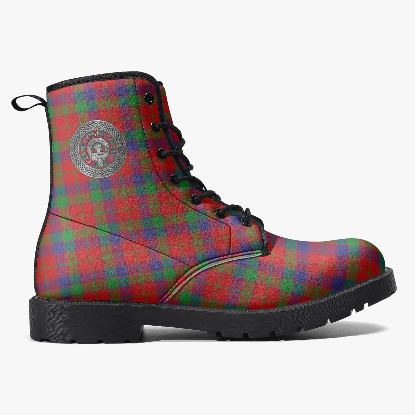 Clan Donnachaidh (Robertson) Crest & Tartan Leather Boots