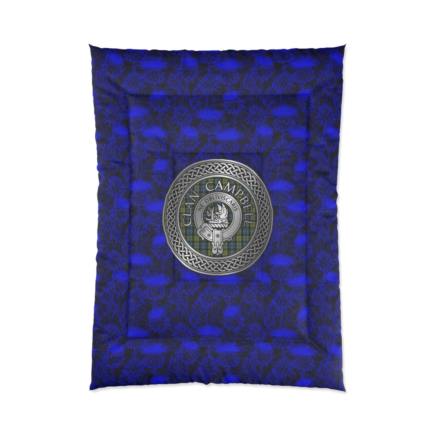 Clan Campbell Crest & Tartan Comforter