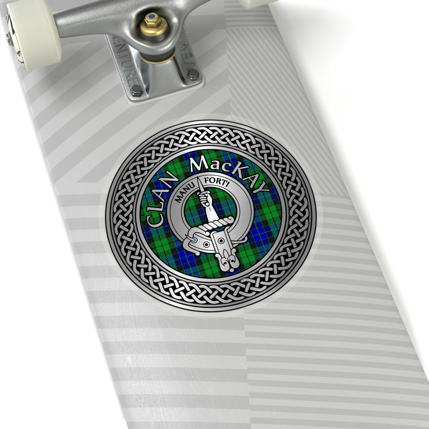 Clan MacKay Crest & Tartan Kiss-Cut Stickers