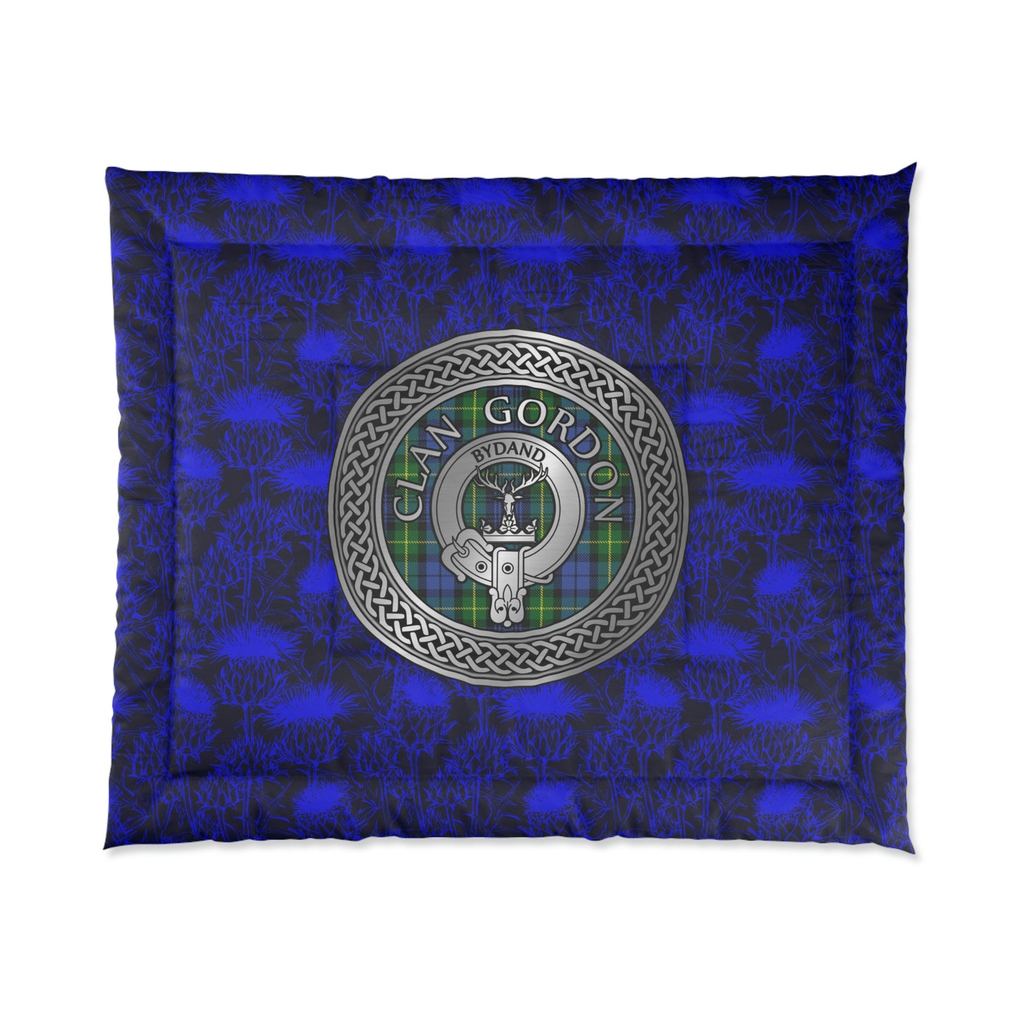 Clan Gordon Crest & Tartan Comforter