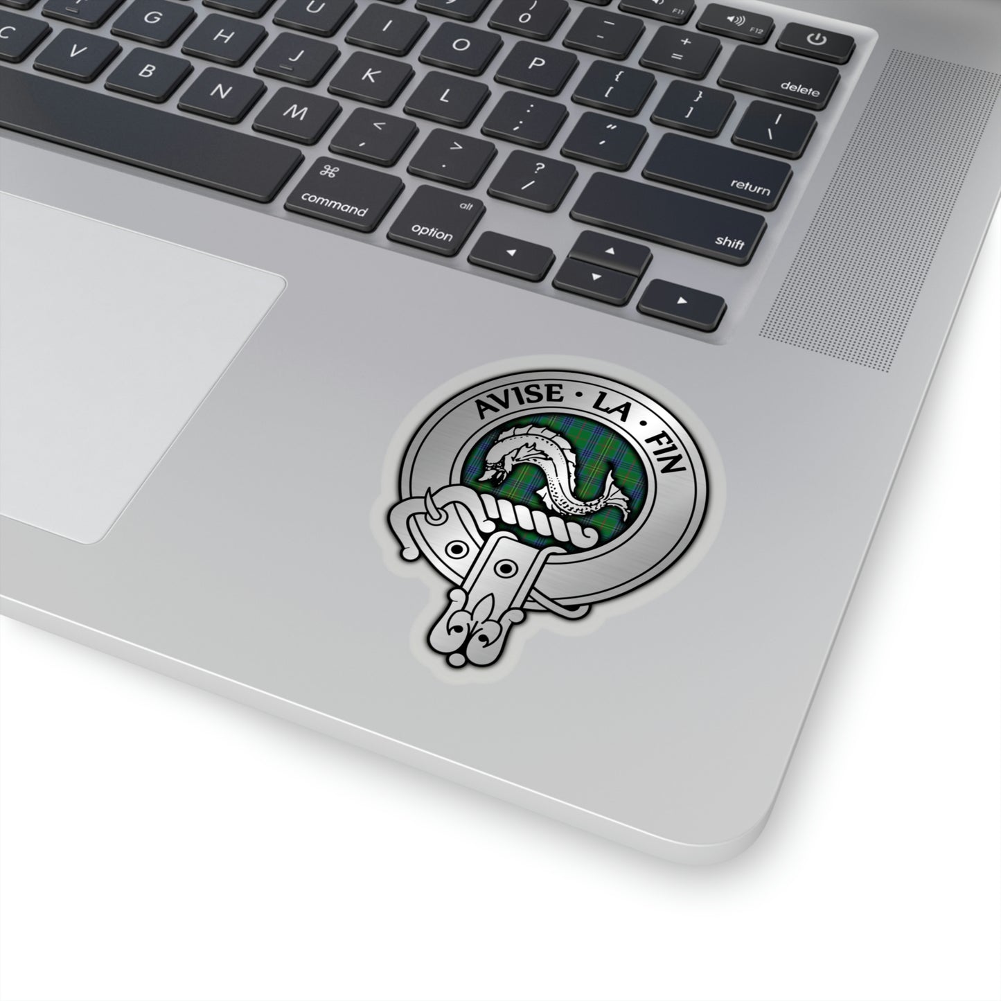 Clan Kennedy Crest & Tartan Kiss-Cut Stickers