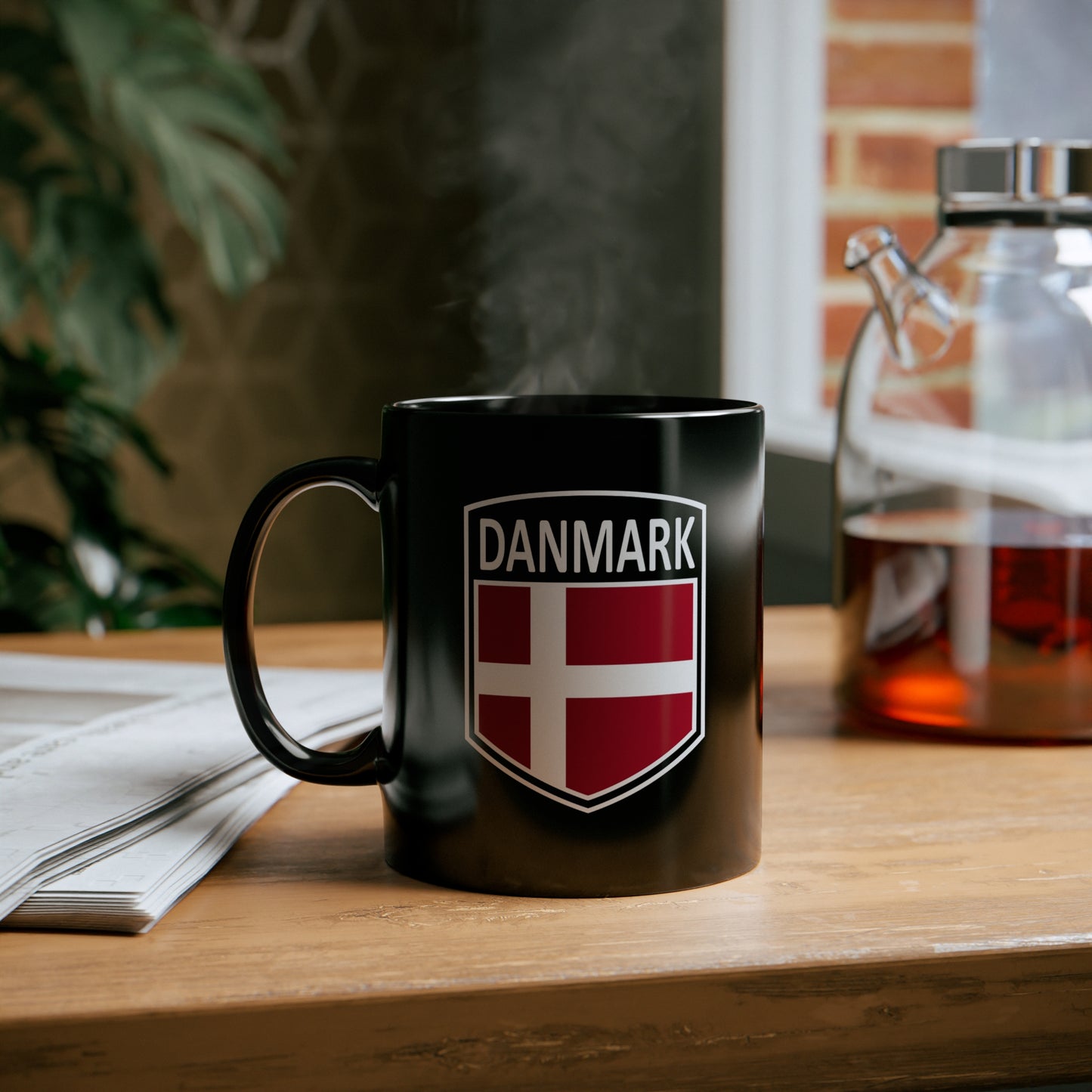 Scandi Nations - Danmark 11oz Black Mug