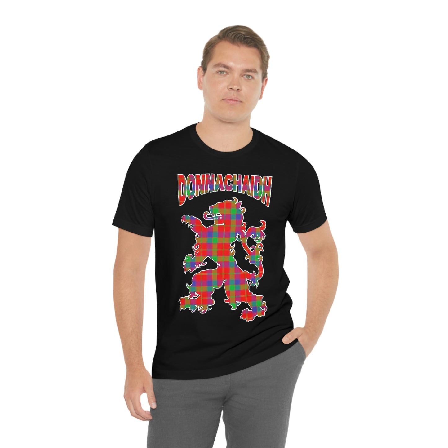 Clan Donnachaidh (Robertson) Tartan Lion Short Sleeve Tee