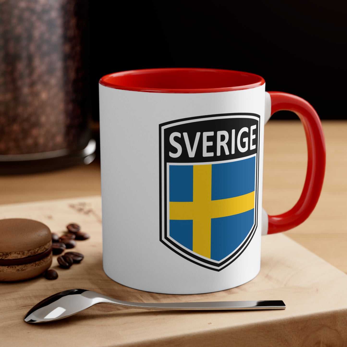 Scandi Nations - Sverige | Accent Coffee Mug, 11oz