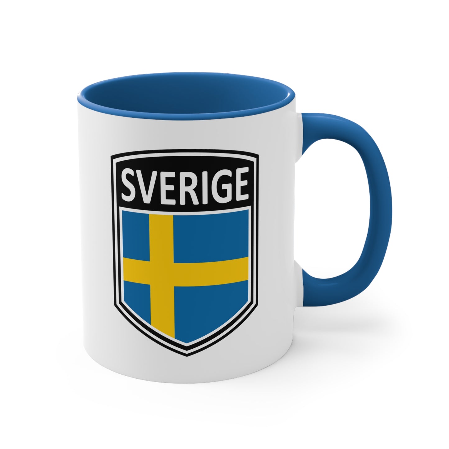 Scandi Nations - Sverige | Accent Coffee Mug, 11oz