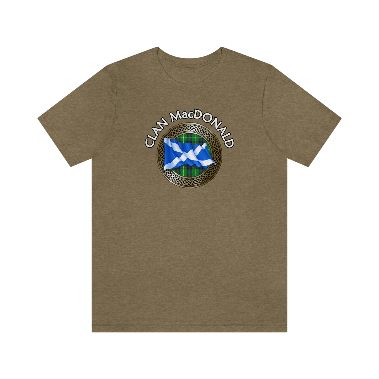 Clan MacDonald Tartan Knot & Flag T-Shirt