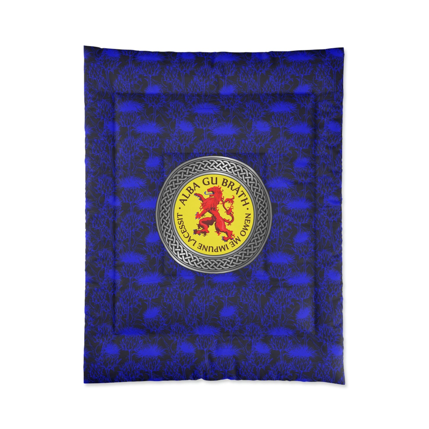 Alba Gu Brath Lion Rampant Knot & Thistle Comforter