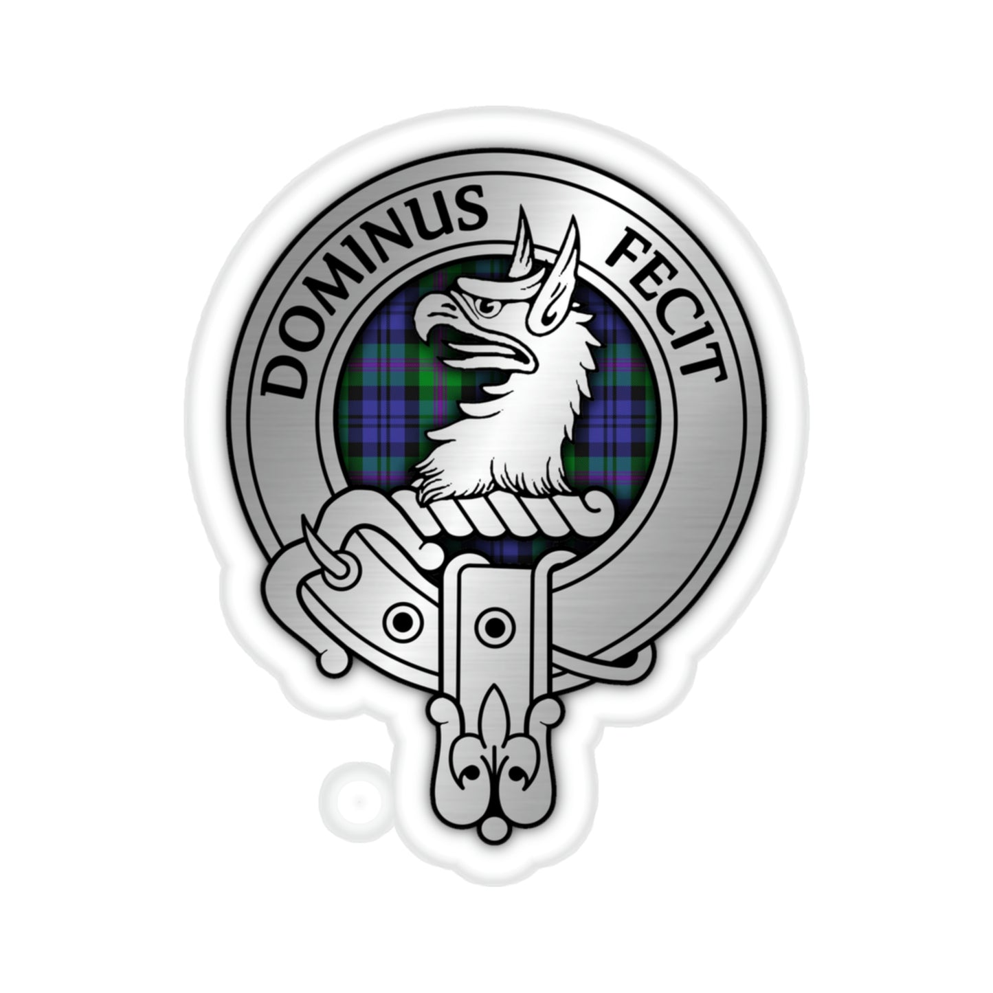 Clan Baird Crest & Tartan Kiss-Cut Stickers