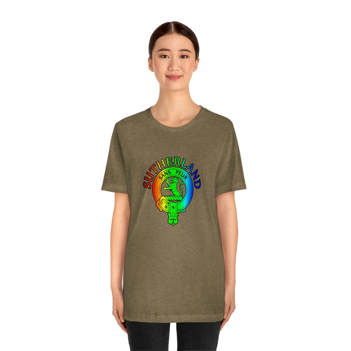 Clan Sutherland Rainbow Crest T-Shirt