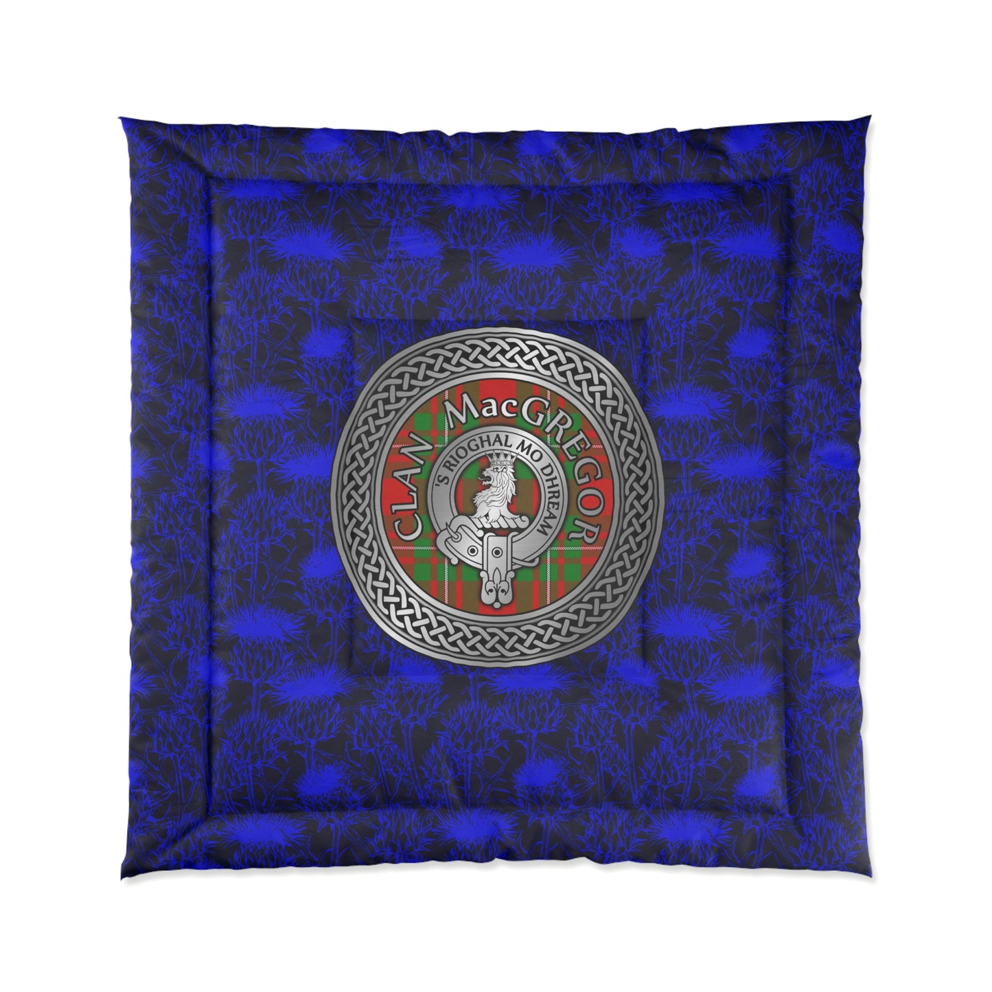 Clan MacGregor Crest & Tartan Comforter