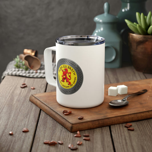 Alba Gu Brath Lion Rampant Knot Insulated Coffee Mug, 10oz