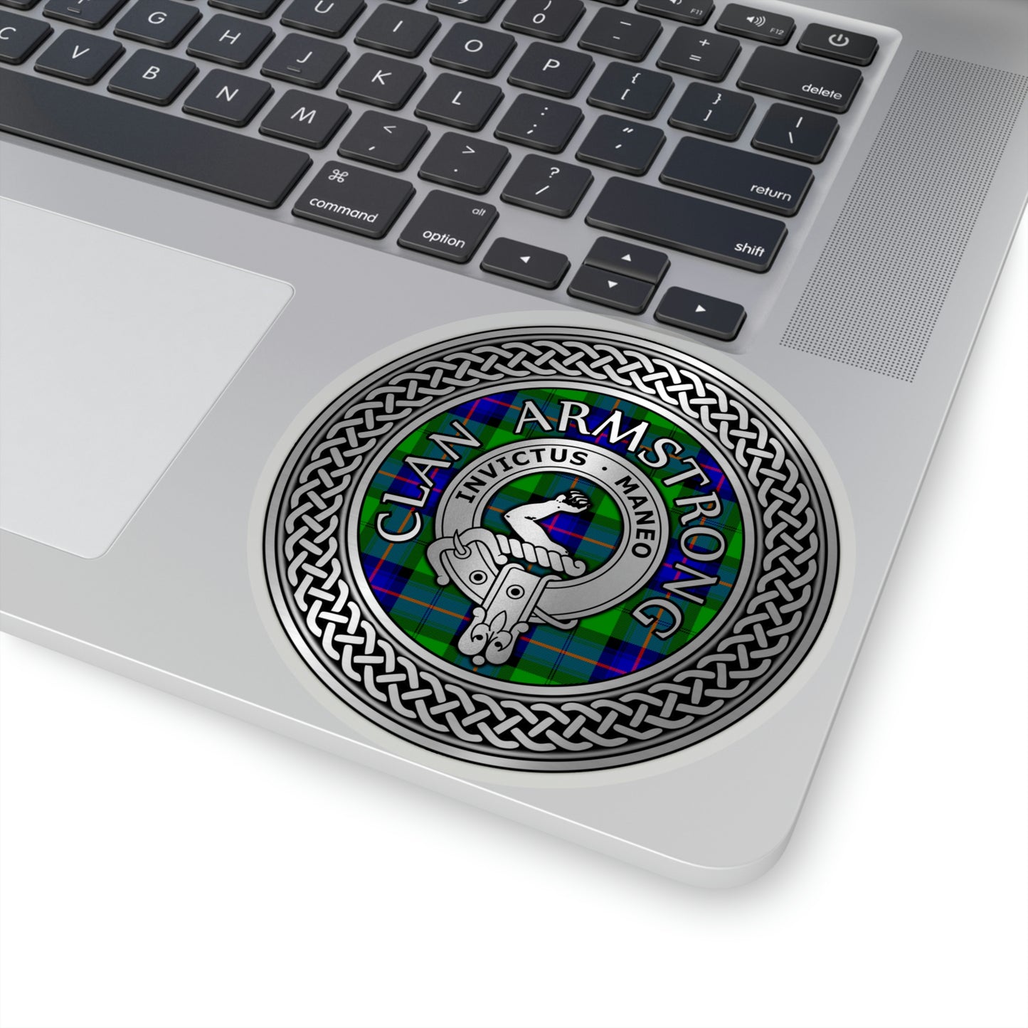 Clan Armstrong Crest & Tartan Kiss-Cut Stickers