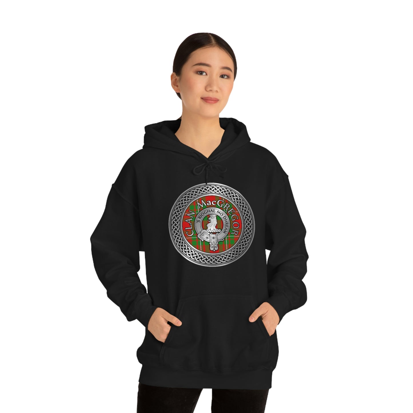 Clan MacGregor Crest & Tartan Unisex Heavy Blend™ Hooded Sweatshirt