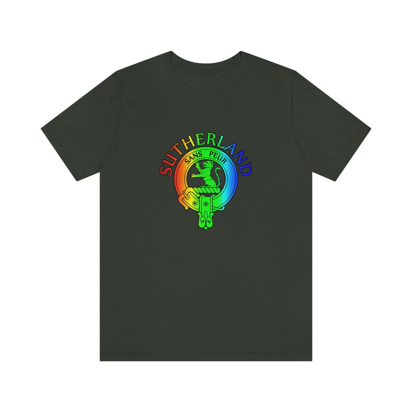 Clan Sutherland Rainbow Crest T-Shirt