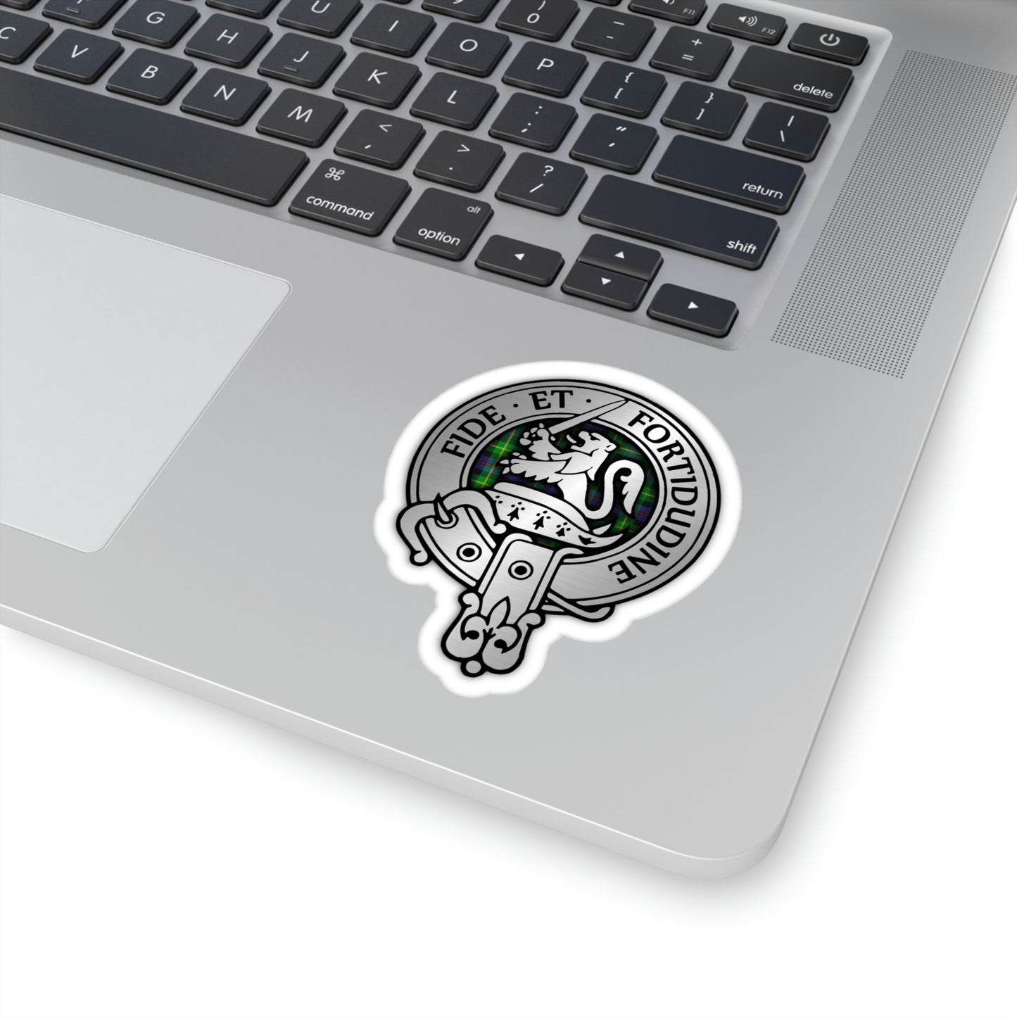 Clan Farquharson Crest & Tartan Kiss-Cut Stickers