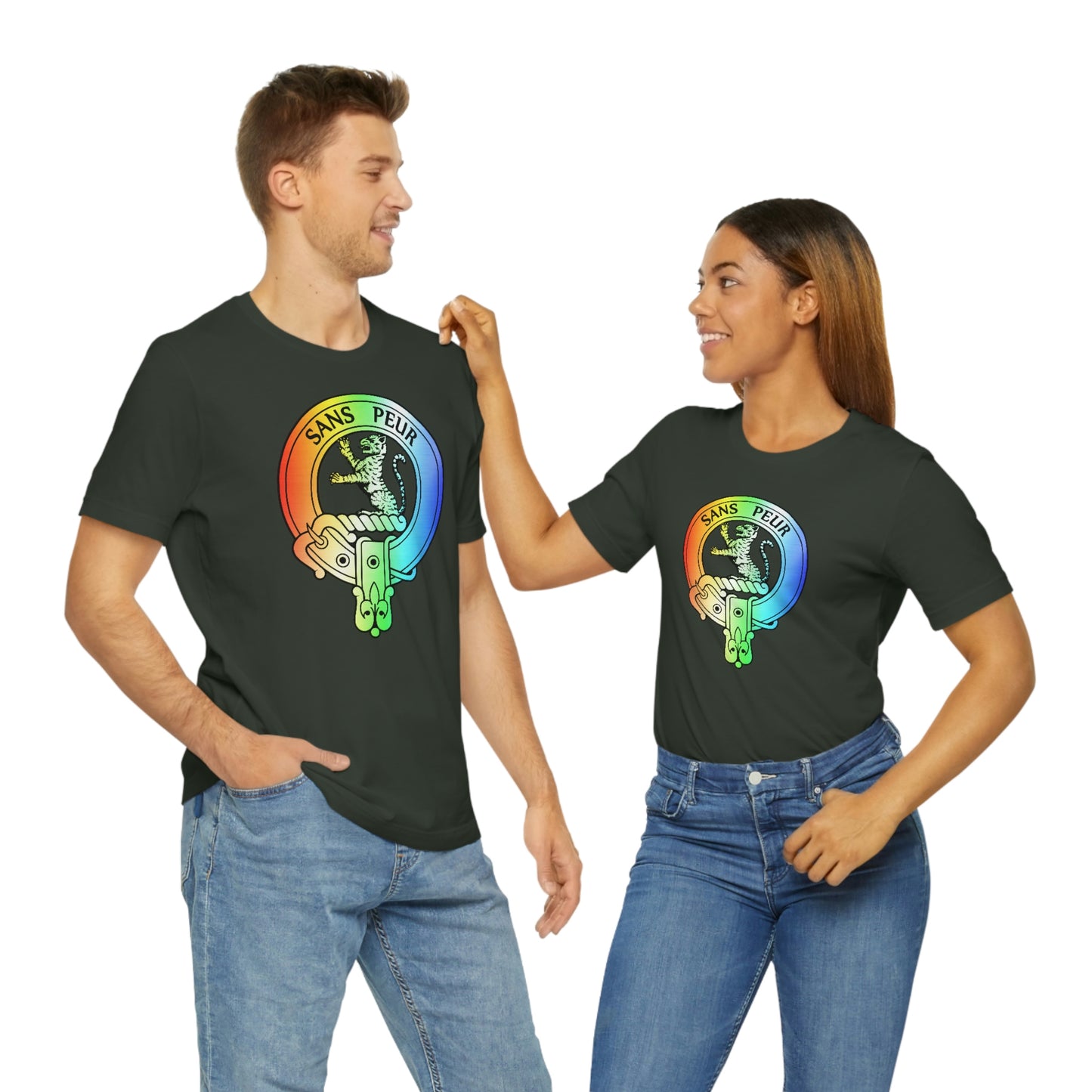 Clan Sutherland Rainbow Crest T-Shirt