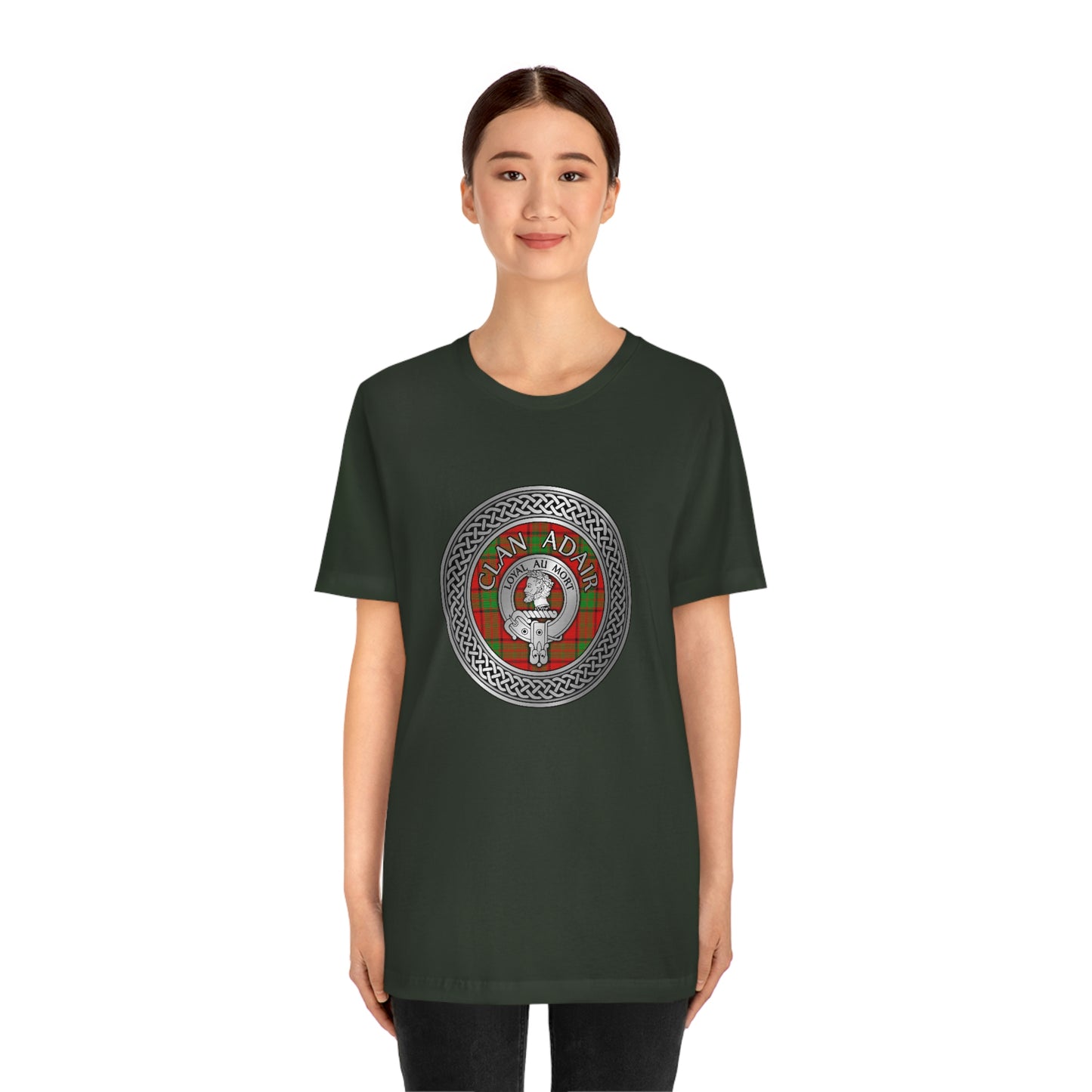 Clan Adair Crest & Tartan Knot T-Shirt