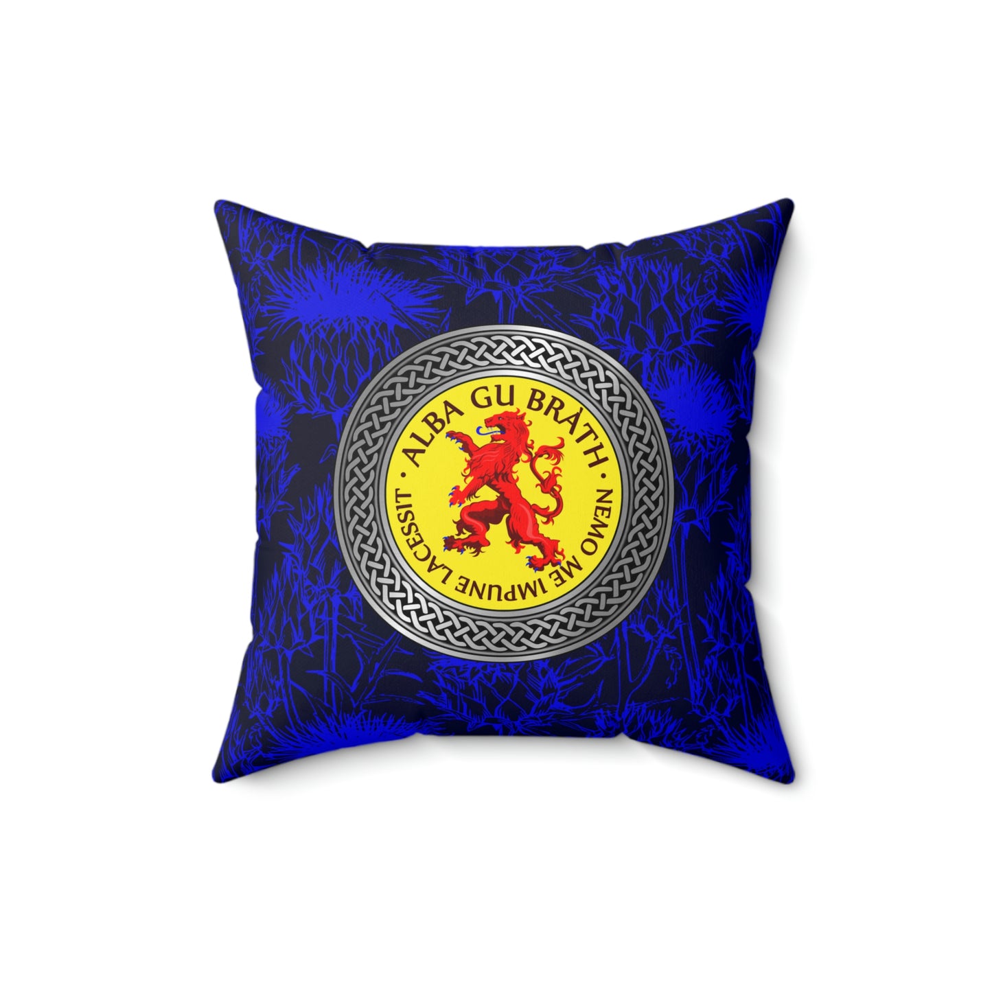 Alba Gu Brath Lion Rampant Spun Polyester Square Pillow