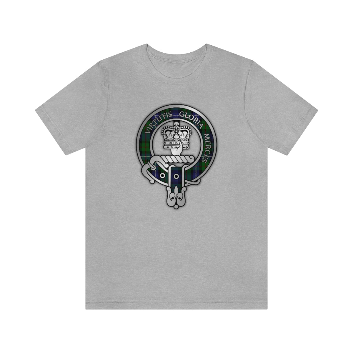 Clan Donnachaidh (Robertson) Hunting Tartan Crest T-Shirt