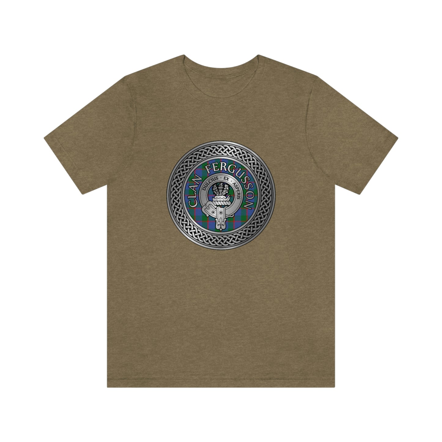 Clan Fergusson Crest & Tartan Knot T-Shirt