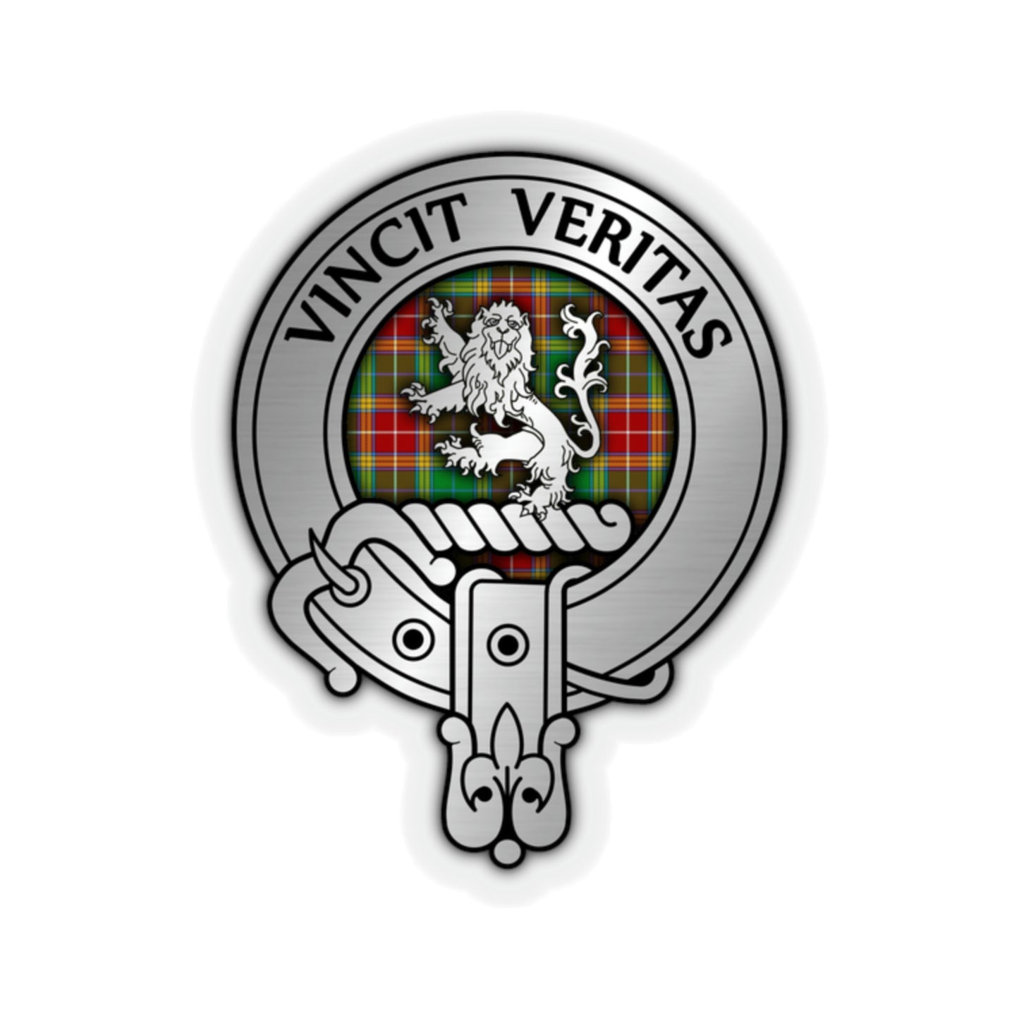 Clan Baxter Crest & Tartan Kiss-Cut Stickers