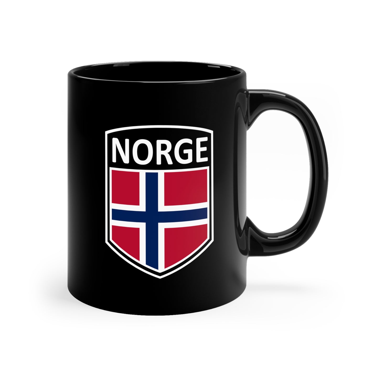 Scandi Nations - Norge 11oz Black Mug