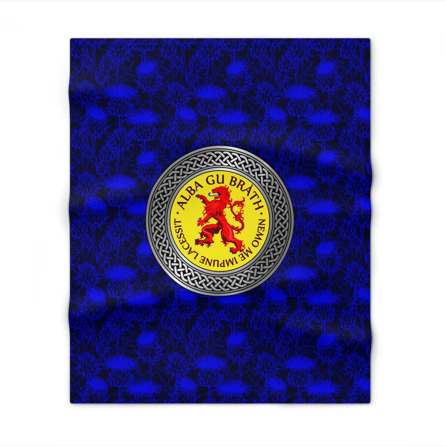 Alba Gu Brath Lion Rampant Knot Throw Blanket