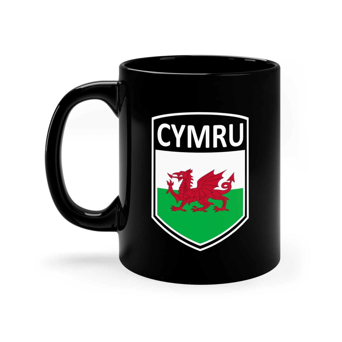 Celtic Nations - Cymru 11oz Black Mug