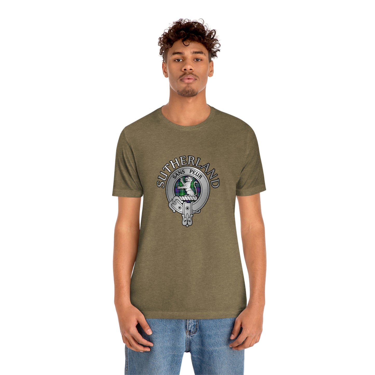 Clan Sutherland Crest & Tartan T-Shirt