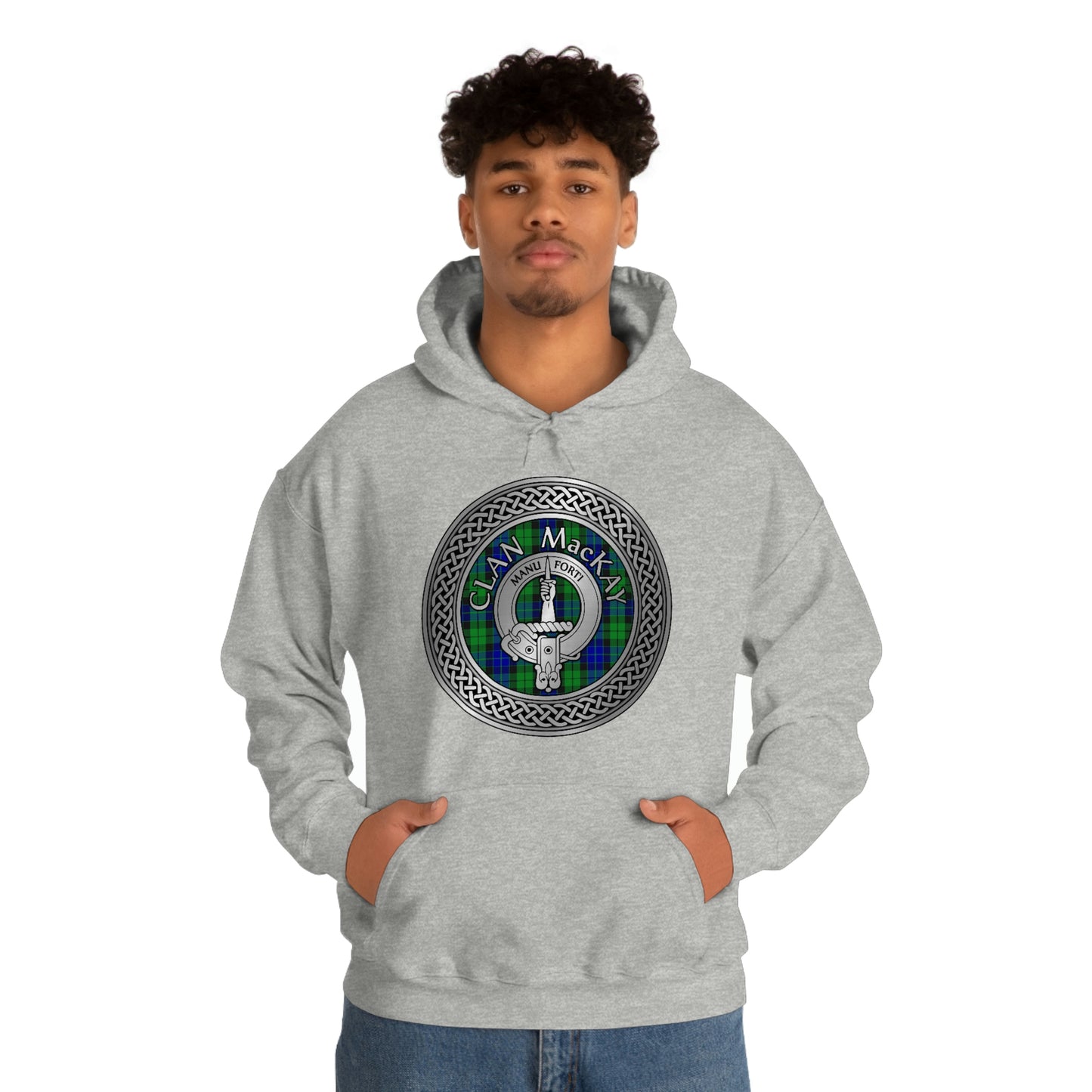 Clan MacKay Crest & Tartan Unisex Heavy Blend™ Hooded Sweatshirt