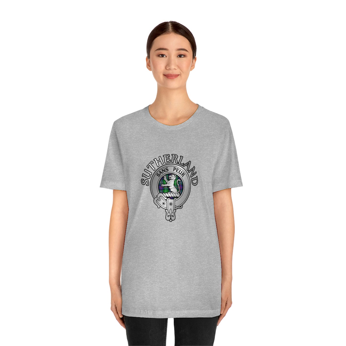 Clan Sutherland Crest & Tartan T-Shirt