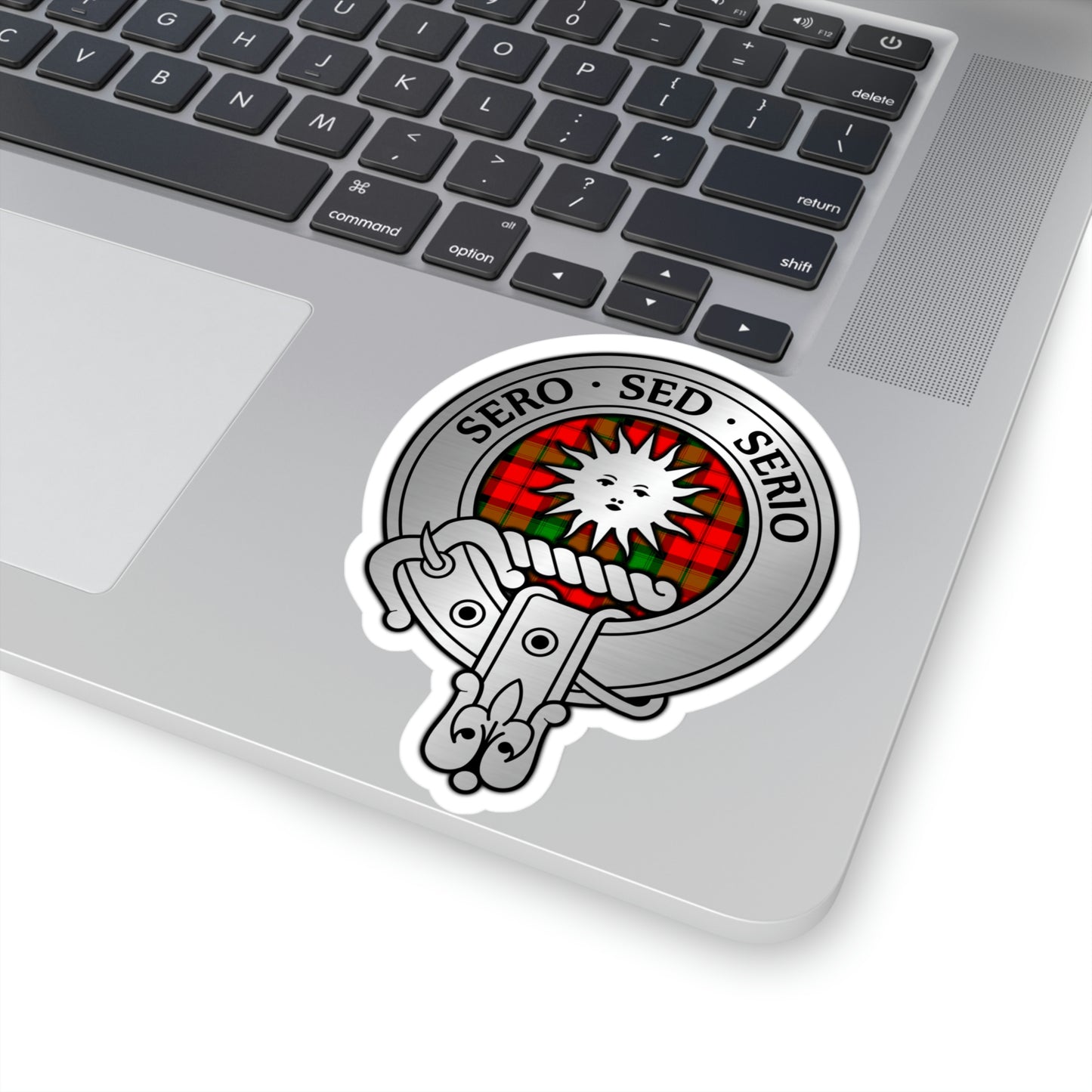 Clan Kerr Crest & Tartan Kiss-Cut Stickers