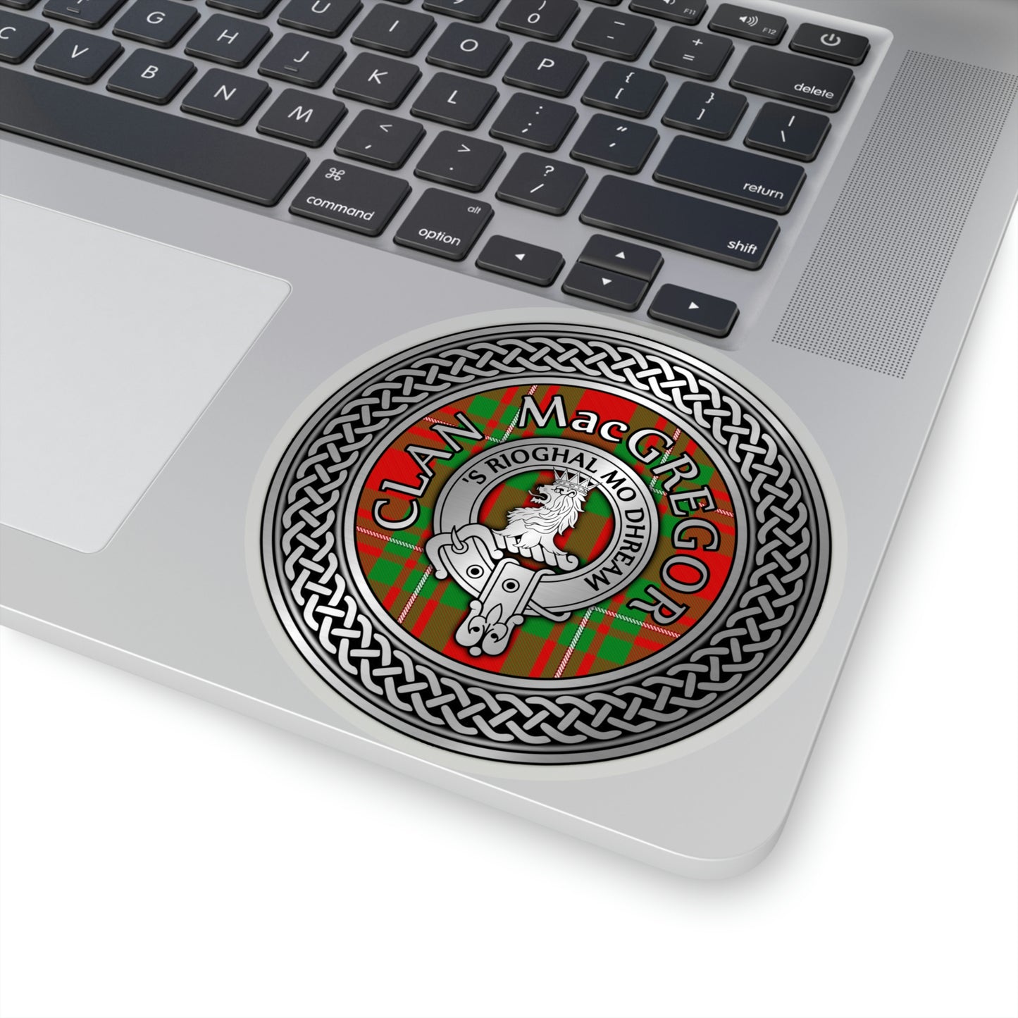 Clan Macgregor Crest & Tartan Kiss-Cut Stickers