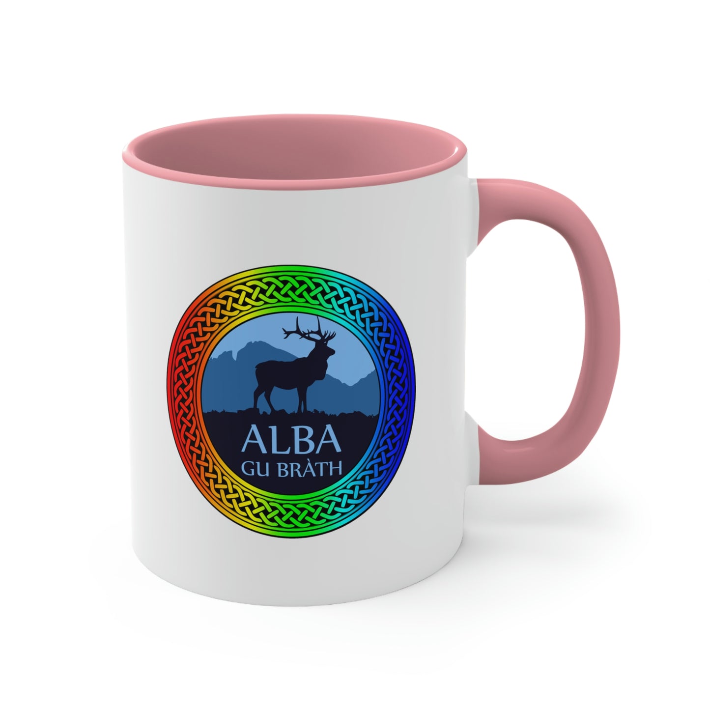 Alba Gu Brath Rainbow Knot Accent Coffee Mug, 11oz