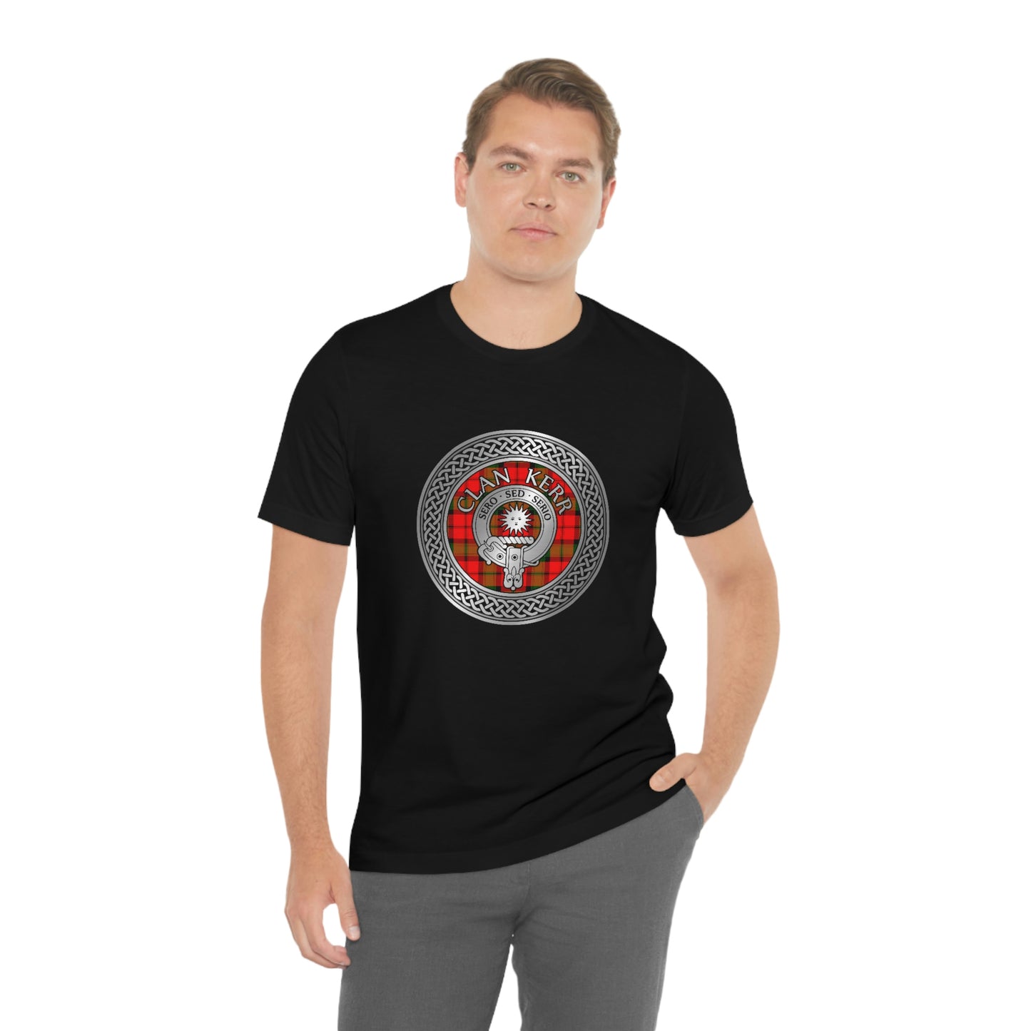 Clan Kerr Crest & Tartan Knot T-Shirt