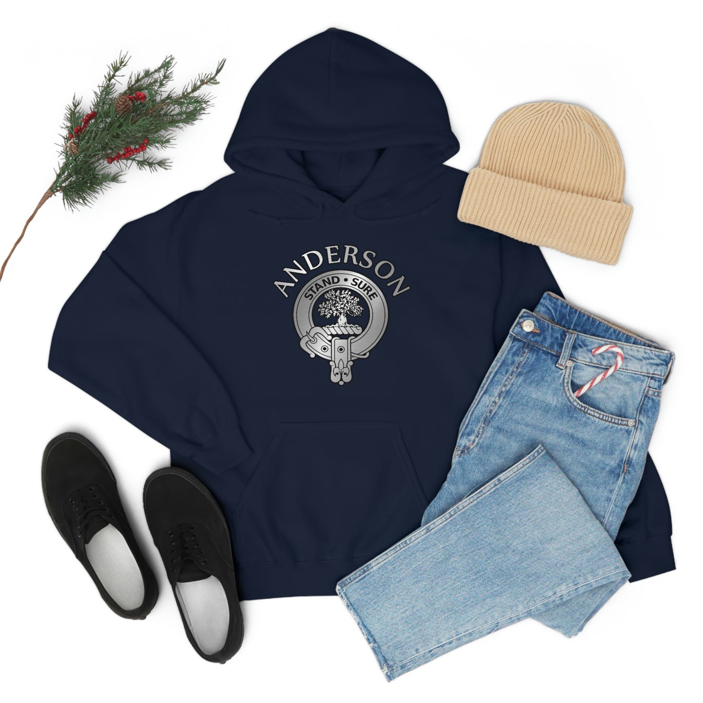 Clan Anderson Crest Unisex Heavy Blend™ Hooded Sweatshirt