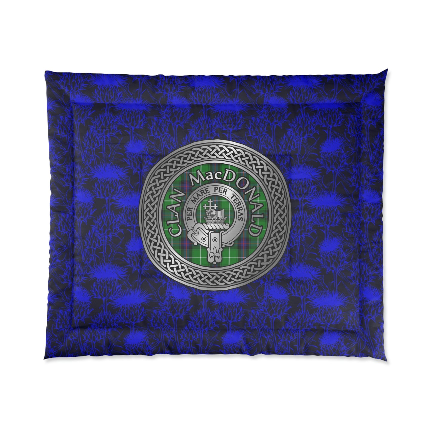 Clan MacDonald Crest & Tartan Comforter