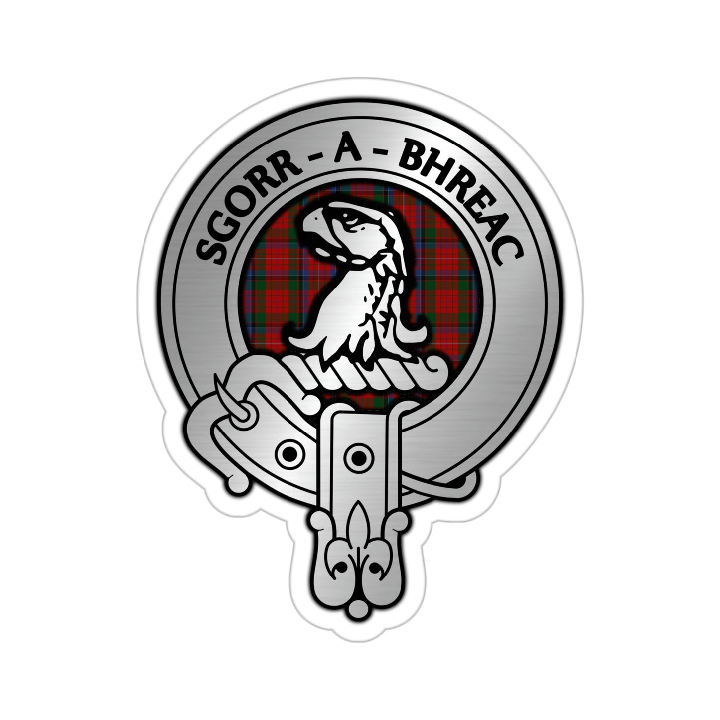 Clan MacNicol Crest & Tartan Kiss-Cut Stickers