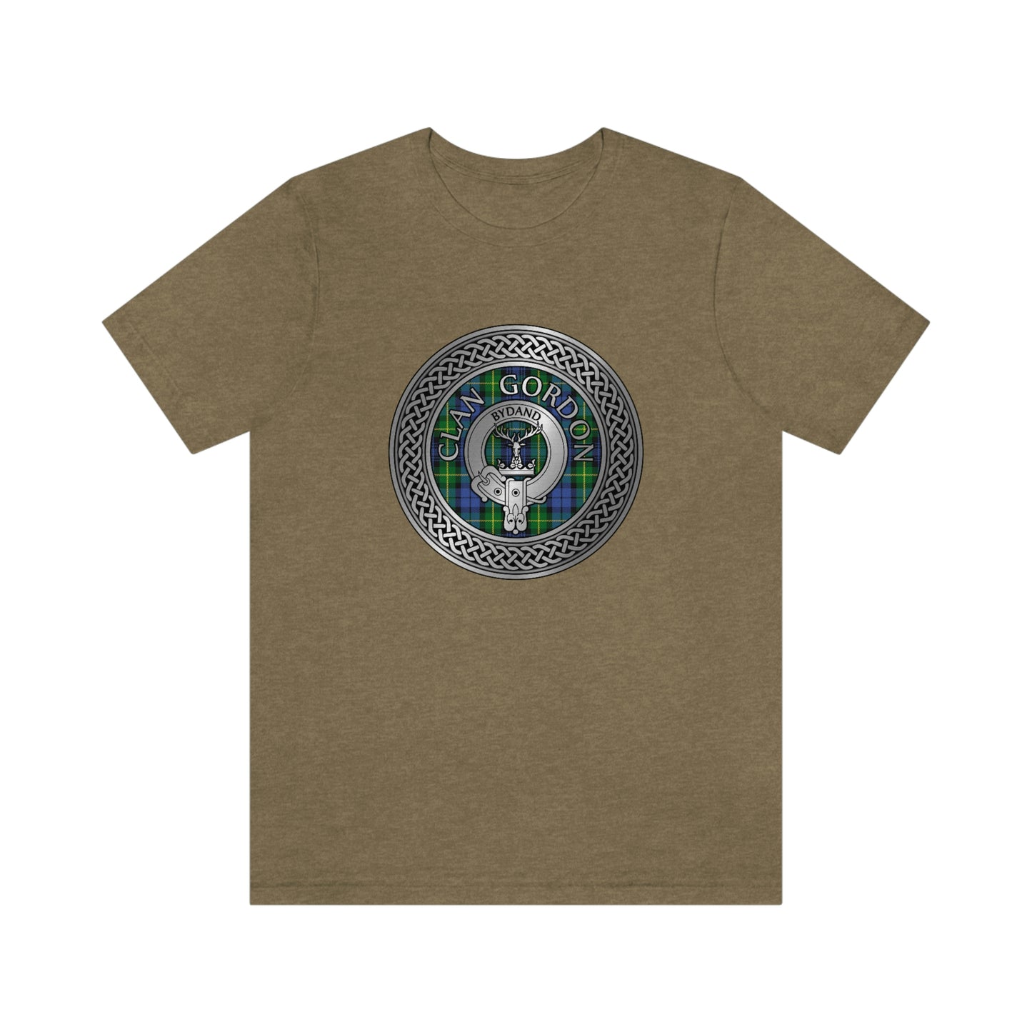 Clan Gordon Crest & Tartan Knot T-Shirt