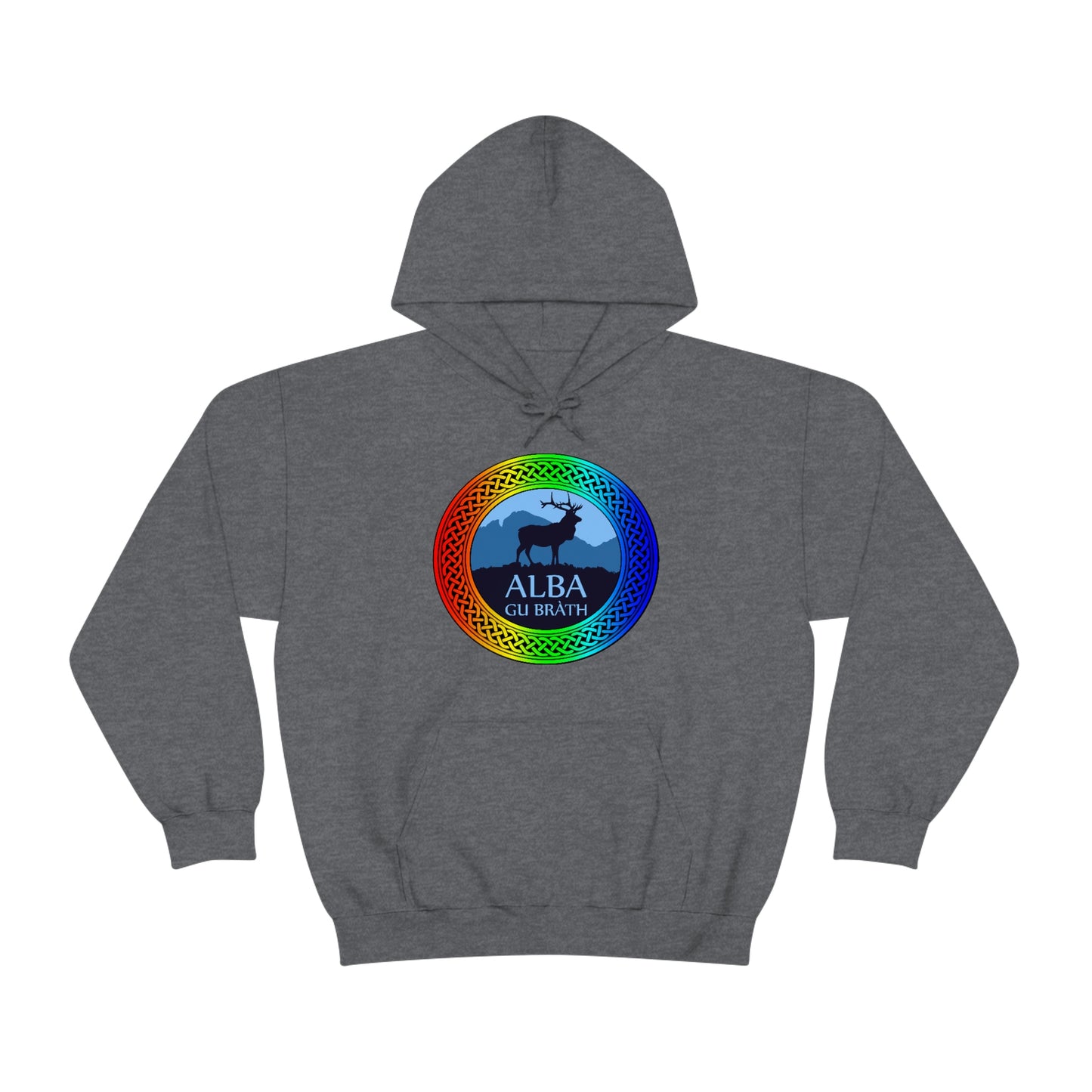 Alba Gu Brath Rainbow Knot Unisex Heavy Blend™ Hooded Sweatshirt