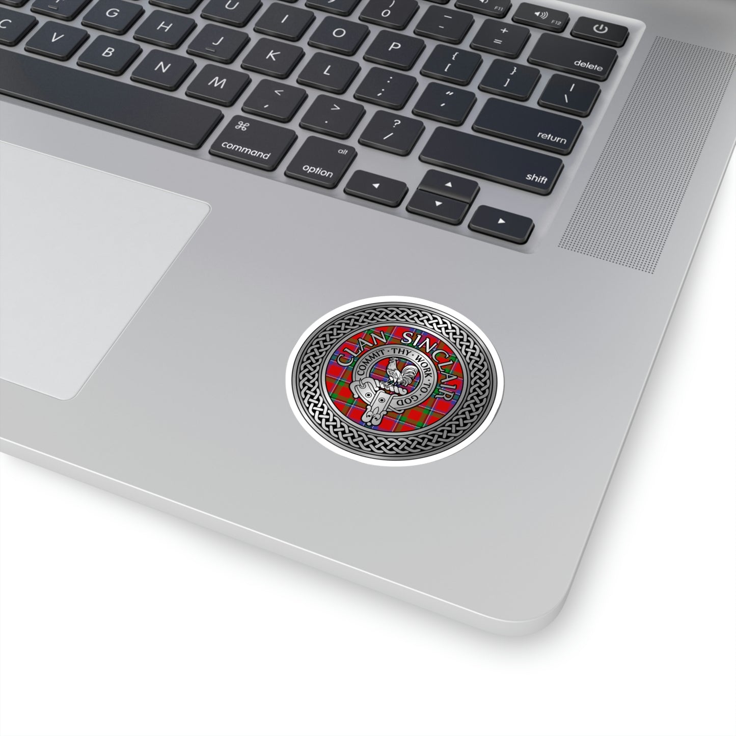 Clan Sinclair Crest & Tartan Kiss-Cut Stickers