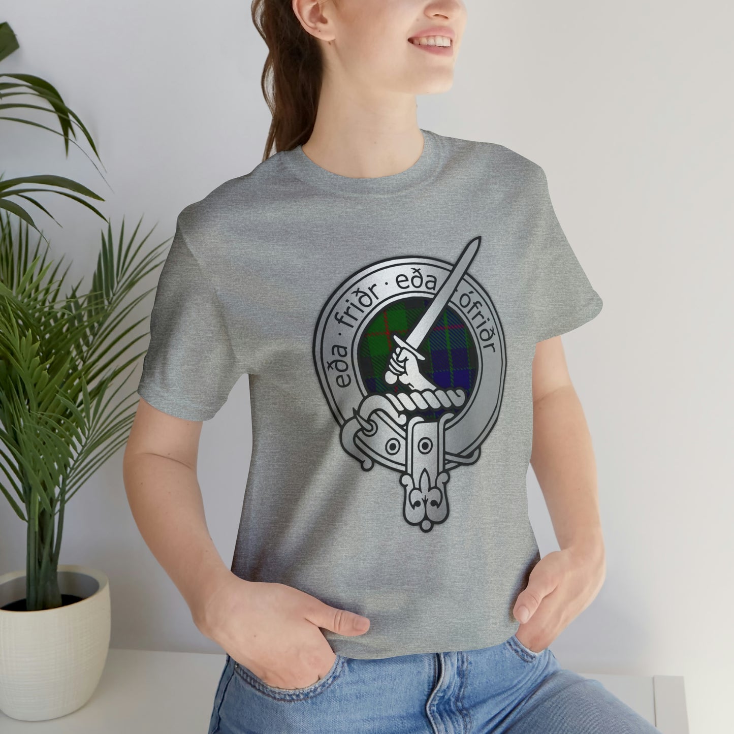 Clan Gunn Crest & Tartan | Unisex T-Shirt