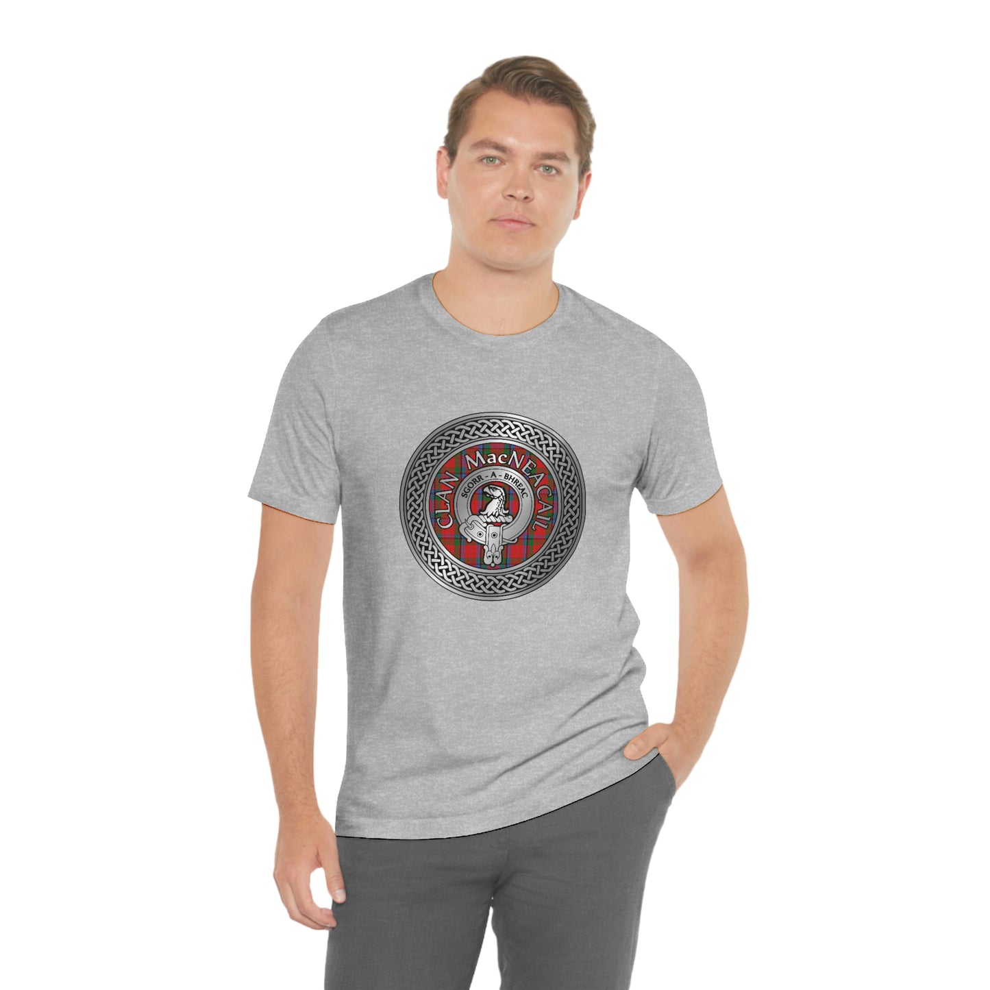 Clan MacNicol Crest & Tartan Knot T-Shirt