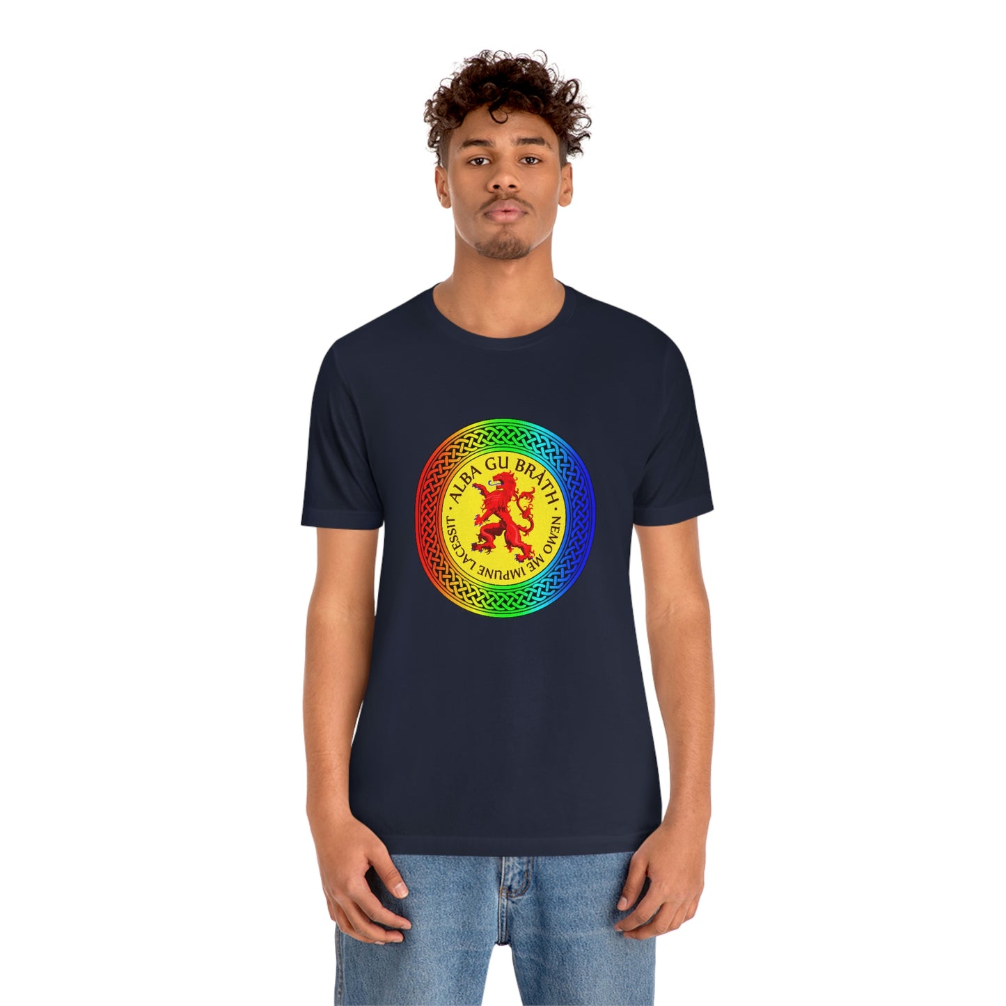 Alba Gu Brath Lion Rampant Rainbow Knot T-Shirt