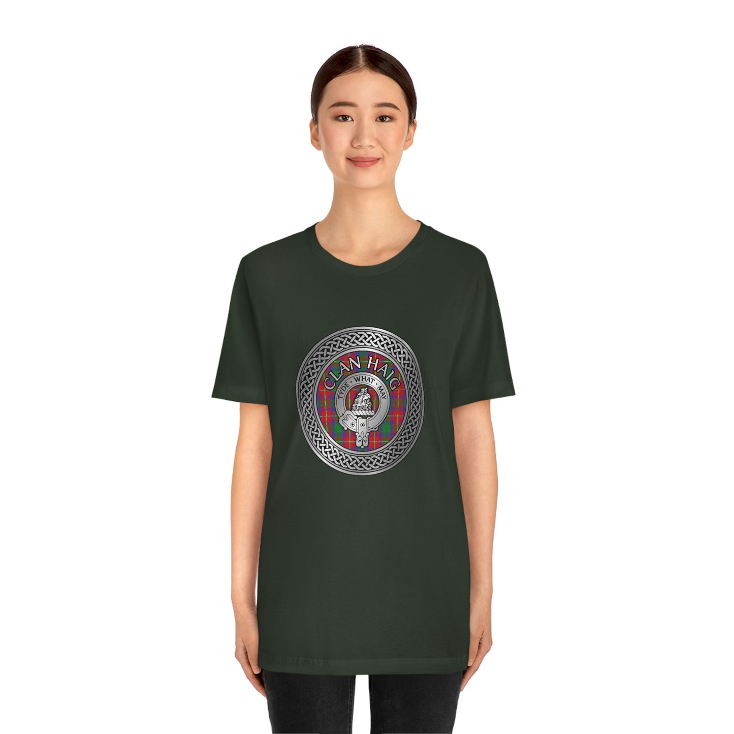 Clan Haig Crest & Tartan Knot T-Shirt