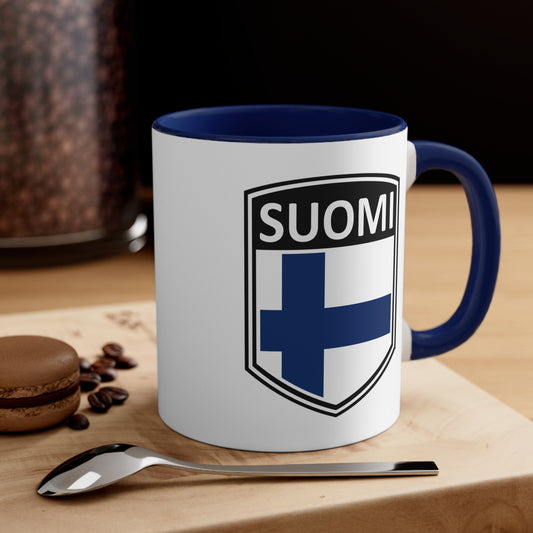 Scandi Nations - Suomi | Accent Coffee Mug, 11oz