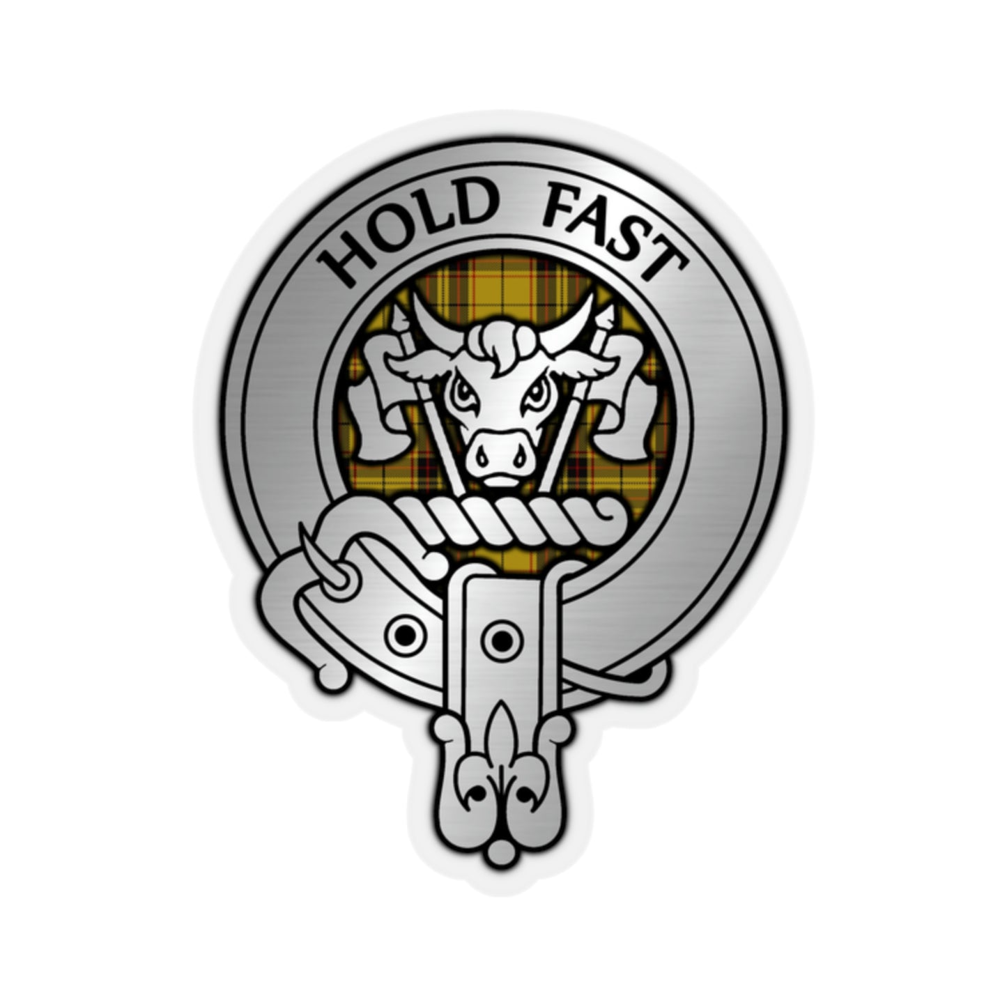 Clan MacLeod Crest & Tartan Kiss-Cut Stickers